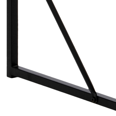 Seaford Black Metal Bar Table with Black Ash Top – FTG, view 9