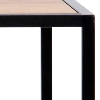Seaford Black Metal Bar Table with Oak Top – FTG, view 6