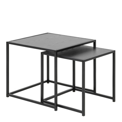 Seaford Nest of Tables in Ash Black – FTG