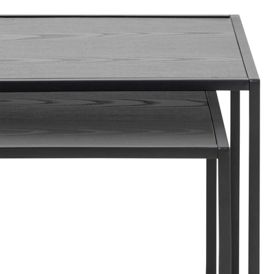 Seaford Nest of Tables in Ash Black – FTG, view 8