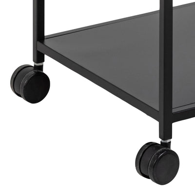 Newcastle Serving Trolley in Matt Black – FTG, view 11