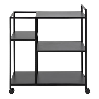 Newcastle Serving Trolley in Matt Black – FTG, view 2