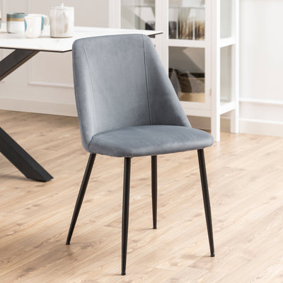 Ines Dining Chair in Grey Set of 4 – FTG, view 5