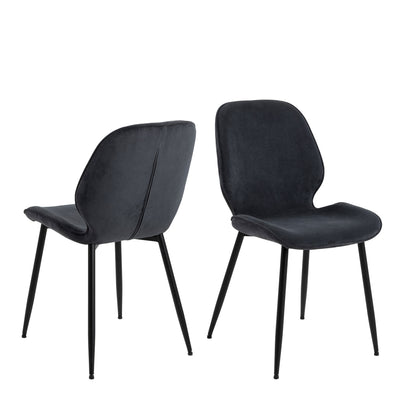 Femke Dining Chair in Anthracite Set of 4 – FTG