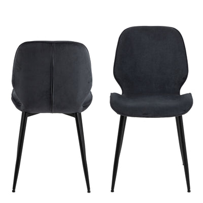 Femke Dining Chair in Anthracite Set of 4 – FTG, view 2