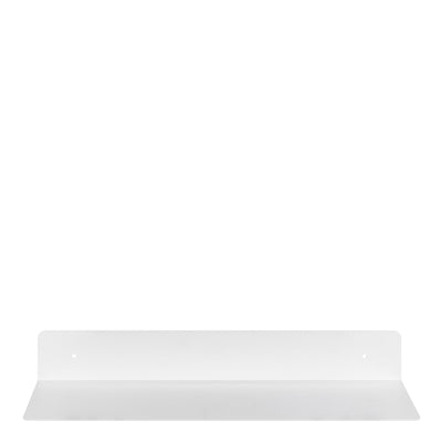 Joliet Rectangular Wall Shelf 50cm in White – FTG, view 2