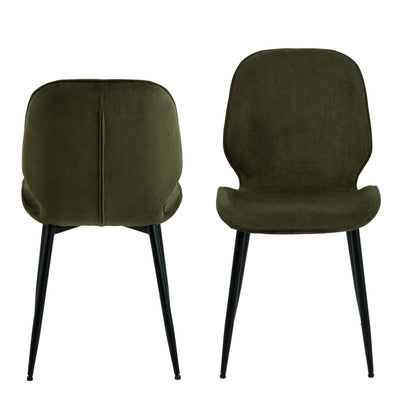 Femke Dining Chair in Olive Green Set of 4 – FTG, view 2