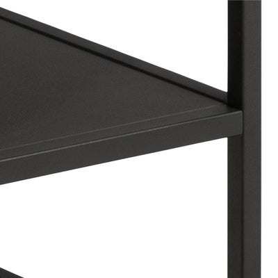 Gila Square Coffee Table with Open Shelf in Oak & Black – FTG, view 7