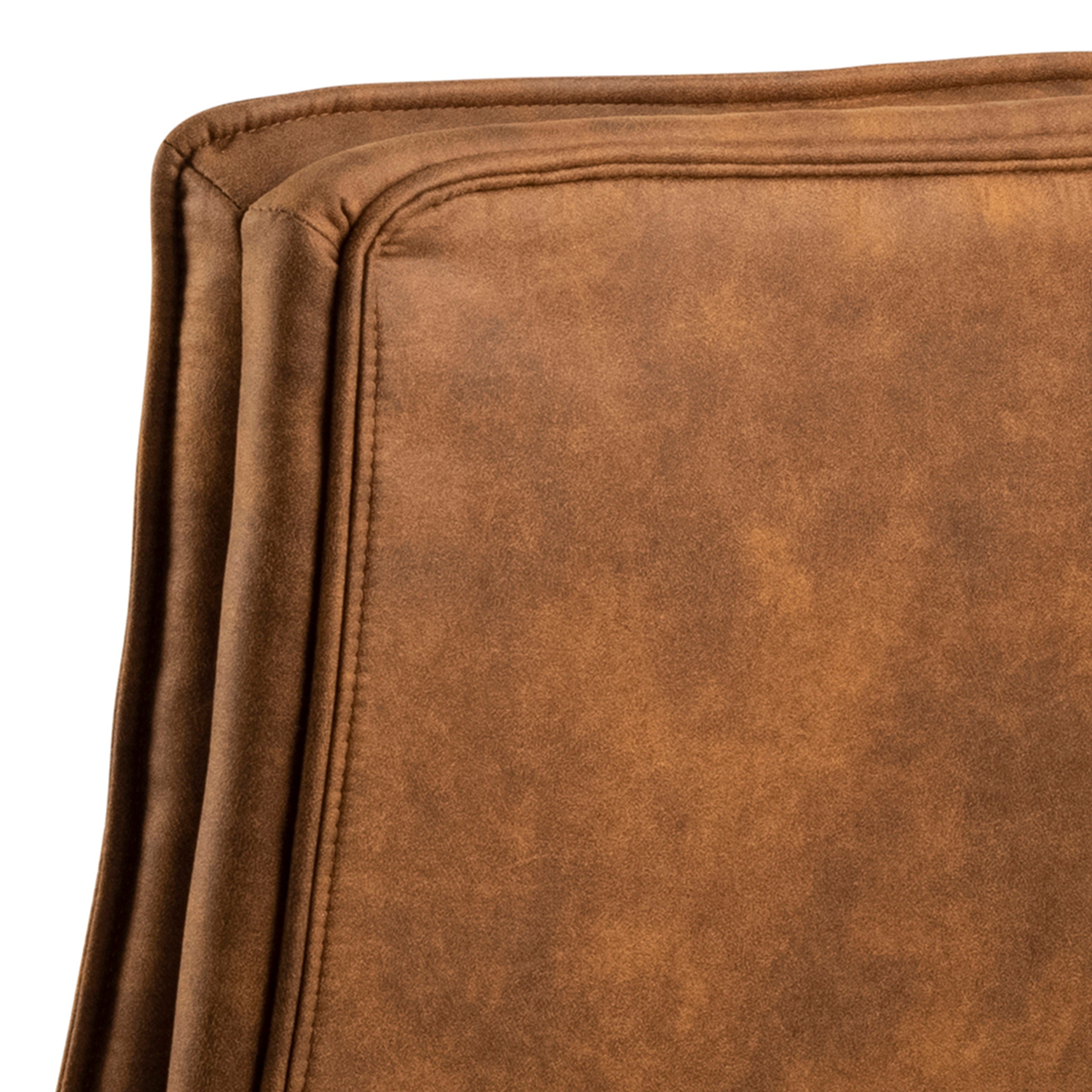 Brad Swivel Office/Desk Chair with Armrest in Brown – FTG, view 6