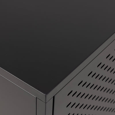 Newcastle 3 Door Raised Sideboard in Matt Black – FTG, view 7