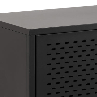 Newcastle 3 Door Raised Sideboard in Matt Black – FTG, view 8