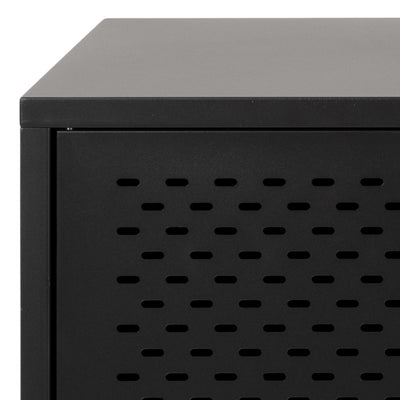 Newcastle 3 Door Raised Sideboard in Matt Black – FTG, view 9