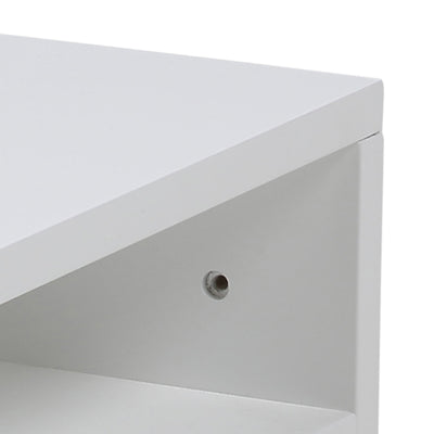 Ashlan Bedside Table with 1 Drawer in White – FTG, view 4