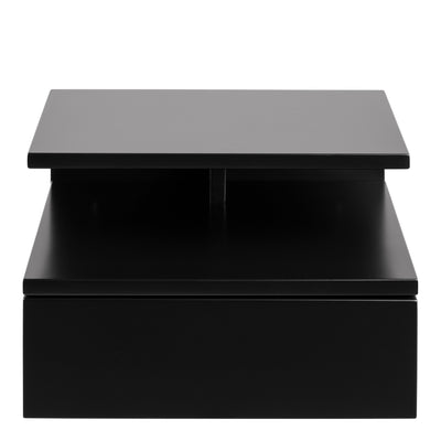 Ashlan Bedside Table with 1 Drawer in Black – FTG, view 2