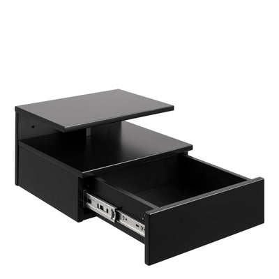 Ashlan Bedside Table with 1 Drawer in Black – FTG, view 4