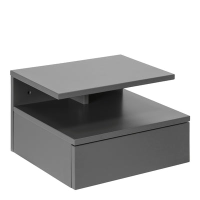 Ashlan Bedside Table with 1 Drawer in Grey – FTG