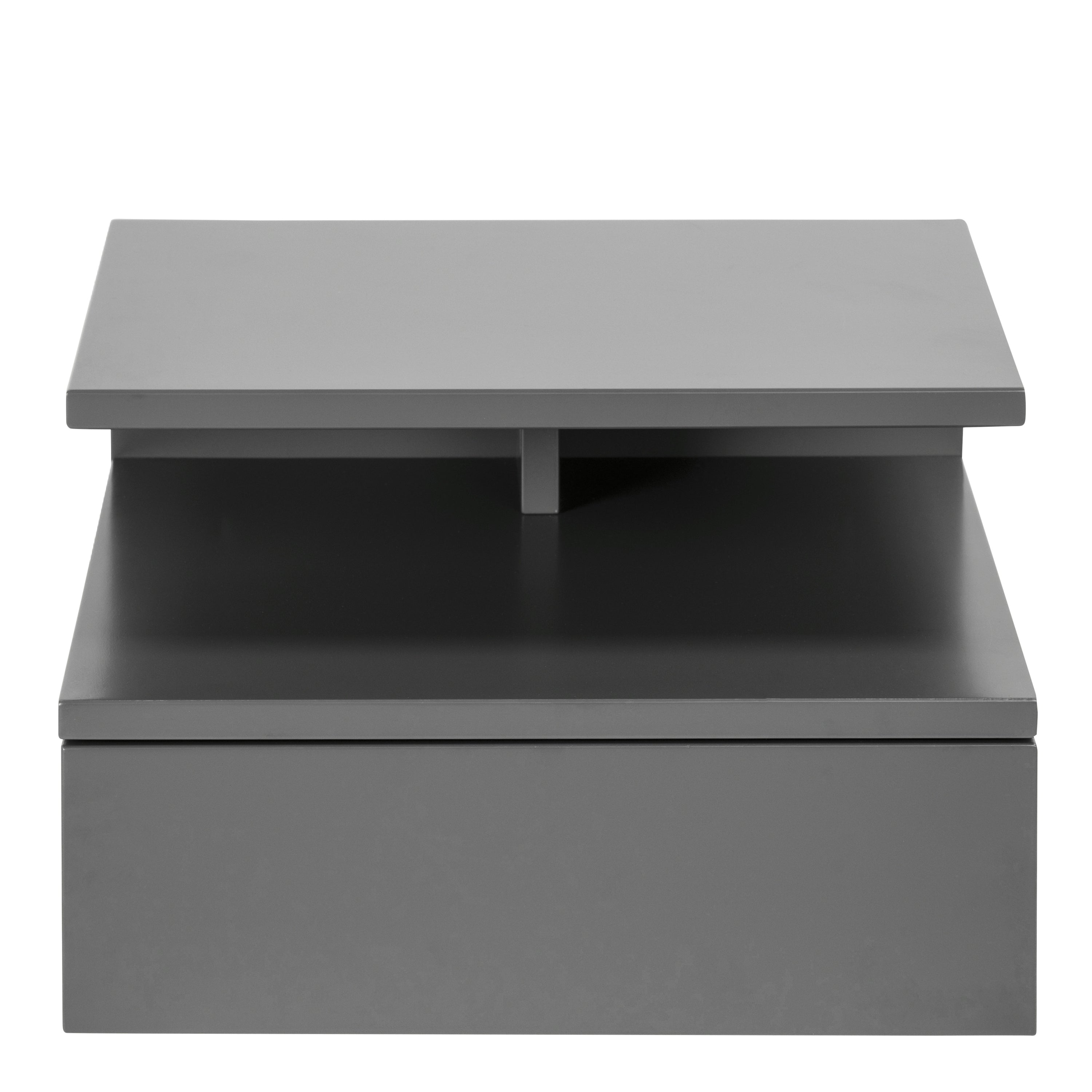 Ashlan Bedside Table with 1 Drawer in Grey – FTG, view 2
