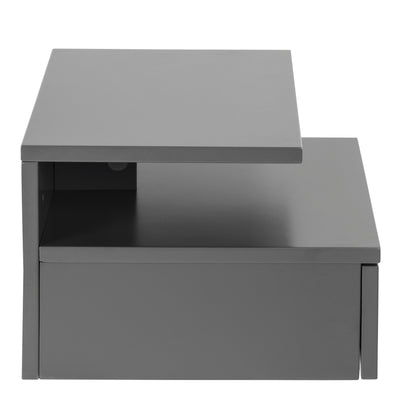 Ashlan Bedside Table with 1 Drawer in Grey – FTG, view 3