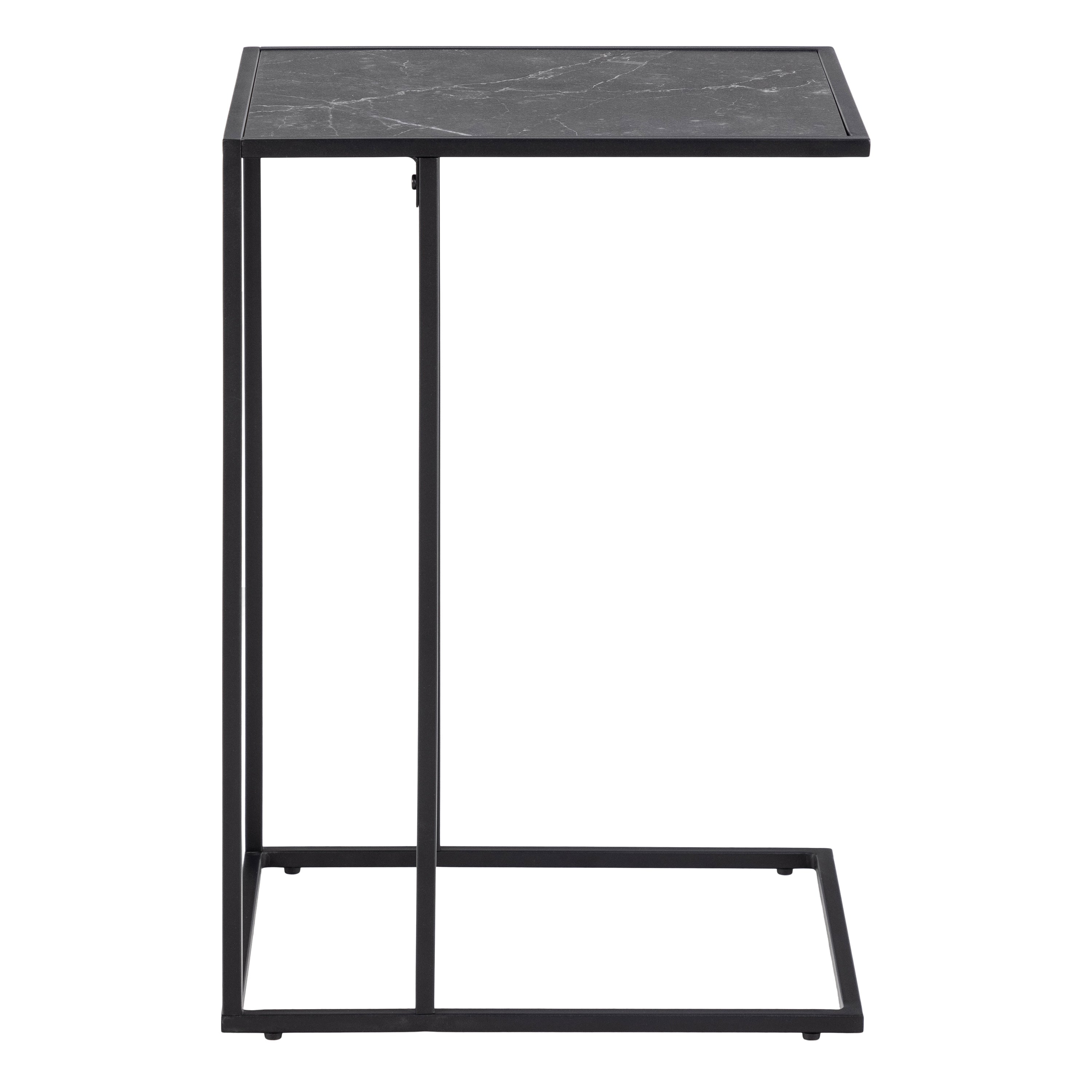 Infinity Side Table in Matt Black – FTG, view 3