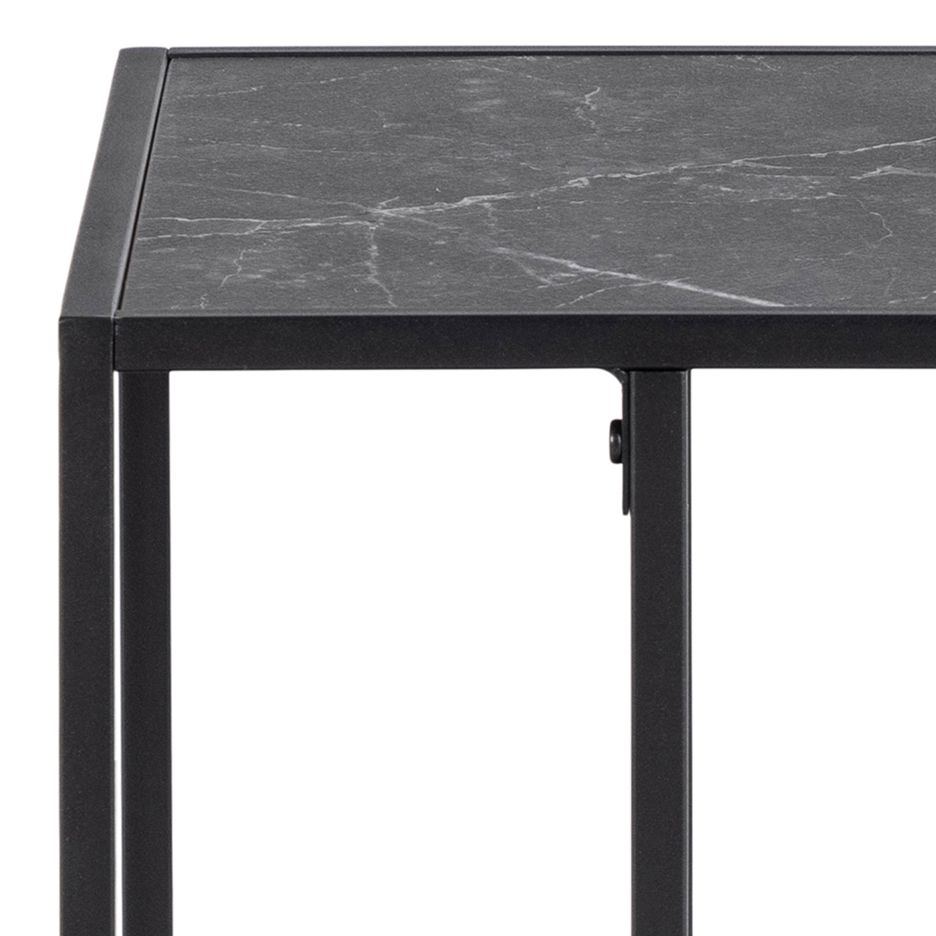 Infinity Side Table in Matt Black – FTG, view 6