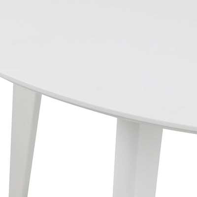 Roxby Round Dining Table in White – FTG, view 8