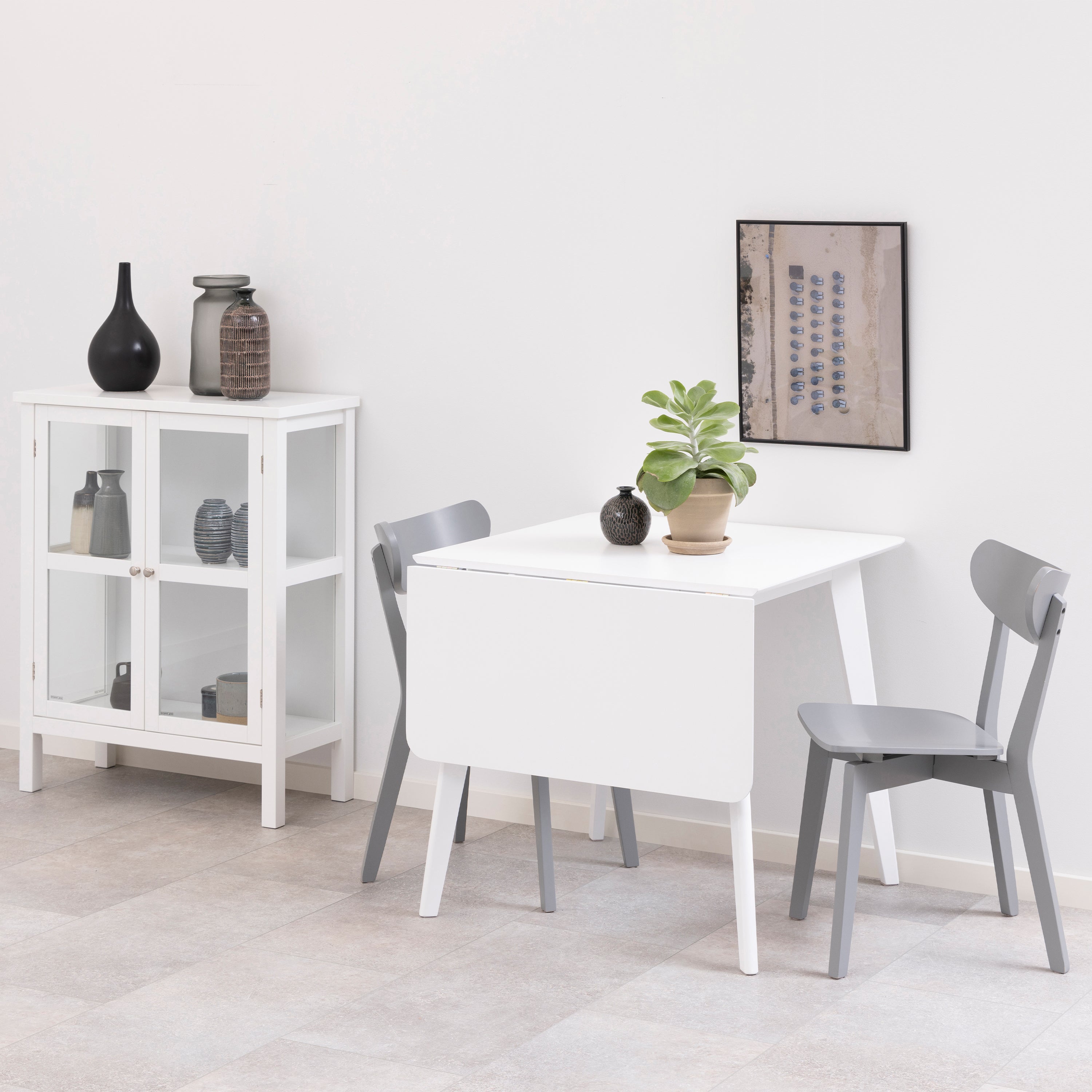 Roxby Square Dining Table in White – FTG, view 6
