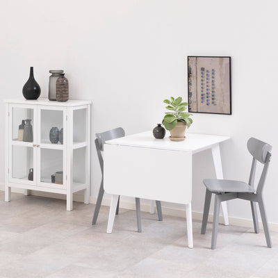 Roxby Square Dining Table in White – FTG, view 6