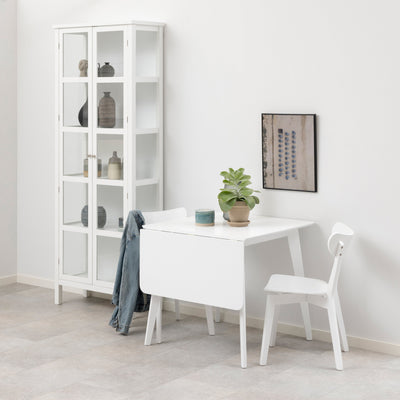 Roxby Square Dining Table in White Included 2 Roxby Dining Chair in White – FTG