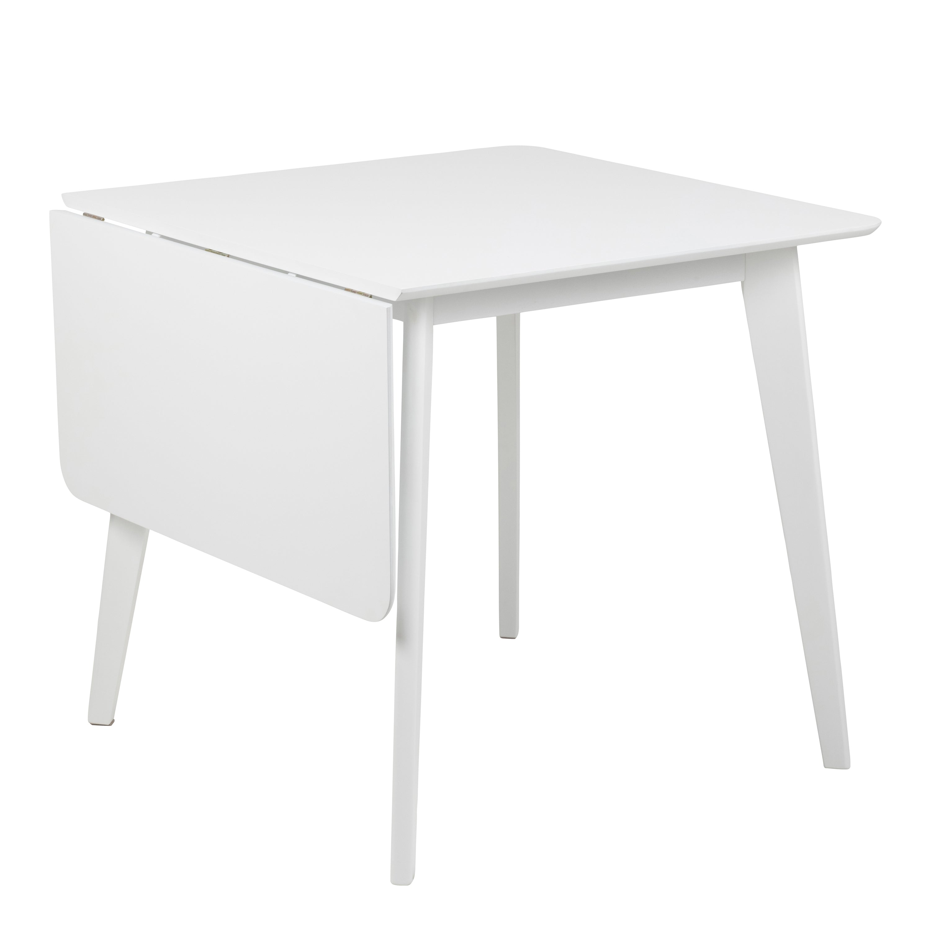 Roxby Square Dining Table in White Included 4 Roxby Dining Chair in White – FTG, view 3