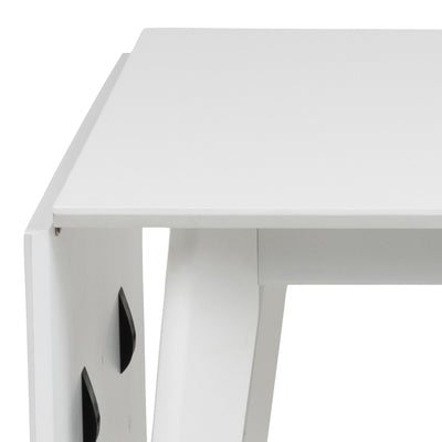 Roxby Square Dining Table in White Included 4 Roxby Dining Chair in White – FTG, view 6