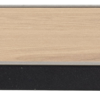 Seaford Black Metal Coat Rack with Oak Top – FTG, view 7