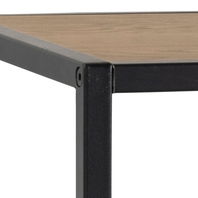Seaford Black Metal Coat Rack with Oak Top – FTG, view 8