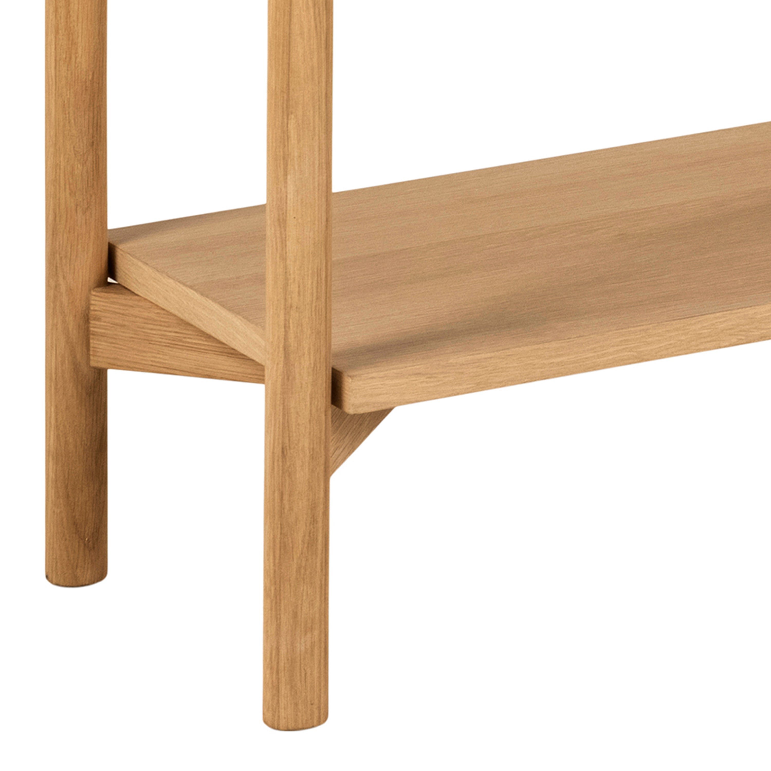 Braidwood Bookcase with 4 Shelves in Oak – FTG, view 10