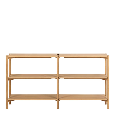 Braidwood Bookcase with 4 Shelves in Oak – FTG, view 2