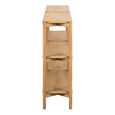 Braidwood Bookcase with 4 Shelves in Oak – FTG, view 3