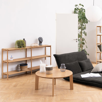 Braidwood Bookcase with 4 Shelves in Oak – FTG, view 4