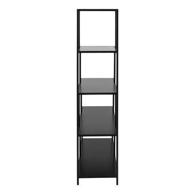 Seaford Bookcase with 4 Shelves in Black – FTG, view 3