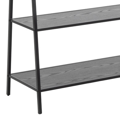 Seaford Clothes Rack with 2 shelves in Black – FTG, view 7