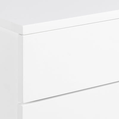 Avignon Bedside Table with 2 Drawers in White – FTG, view 6