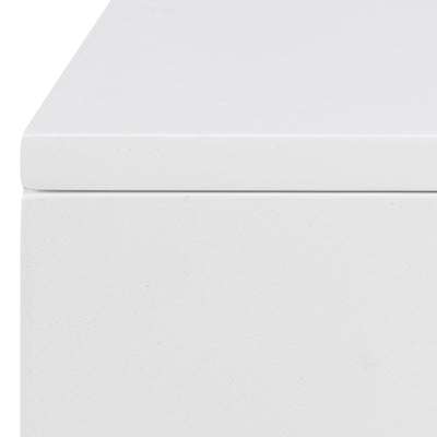 Avignon Bedside Table with 2 Drawers in White – FTG, view 7
