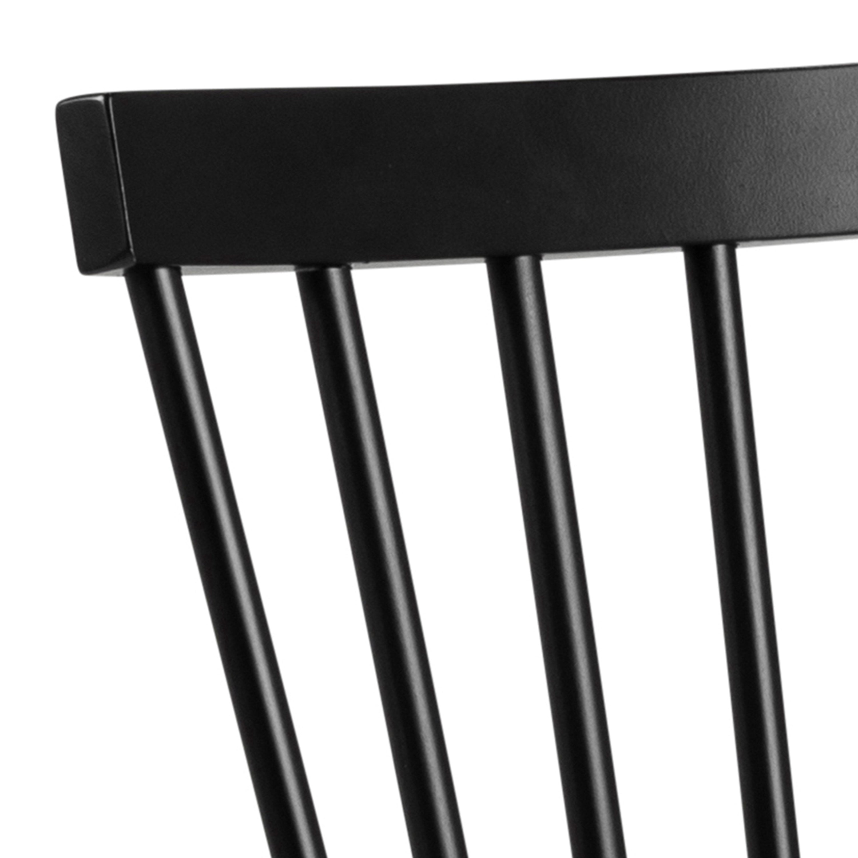 Riano Dining Chairs in Black Set of 2 – FTG, view 7