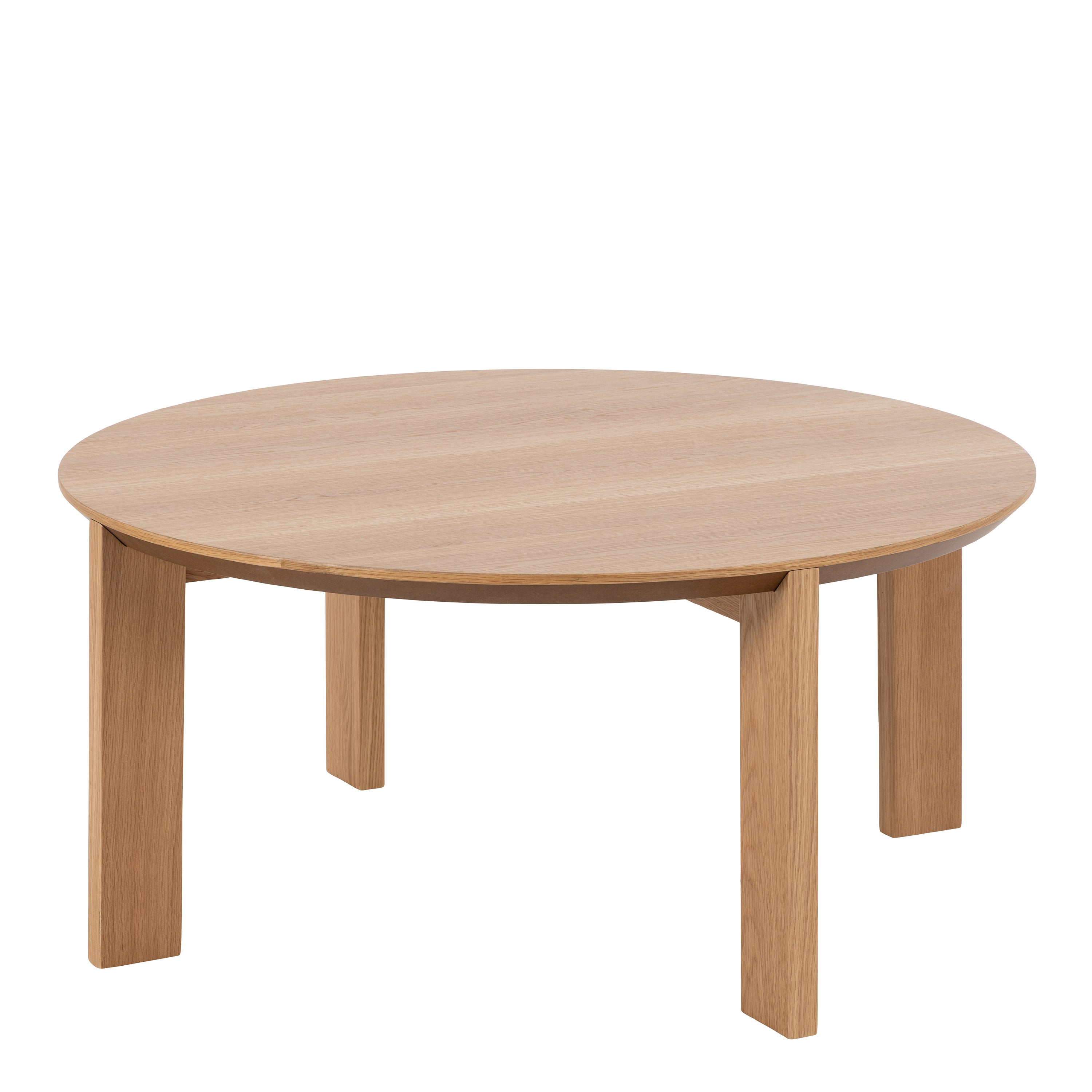 Maxime Round Coffee Table in Matt Oak – FTG