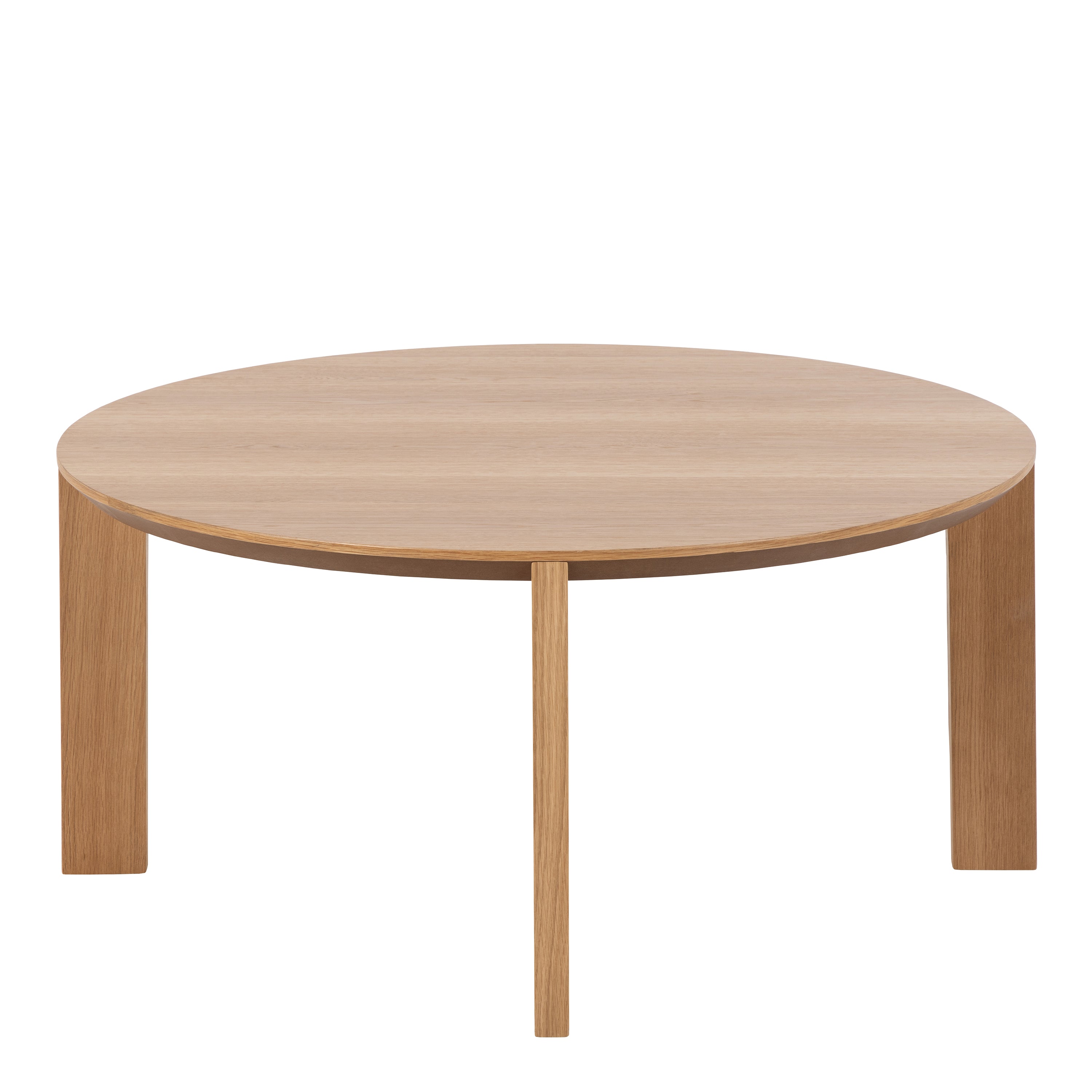 Maxime Round Coffee Table in Matt Oak – FTG, view 2