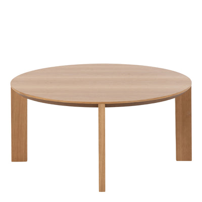 Maxime Round Coffee Table in Matt Oak – FTG, view 2