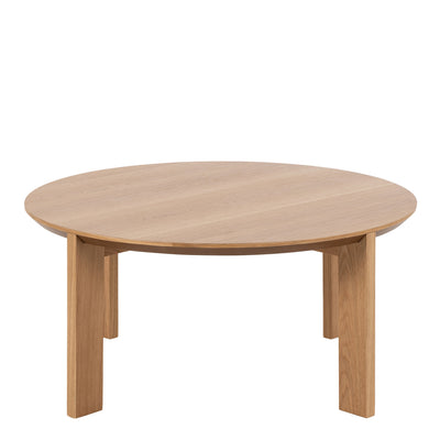 Maxime Round Coffee Table in Matt Oak – FTG, view 3