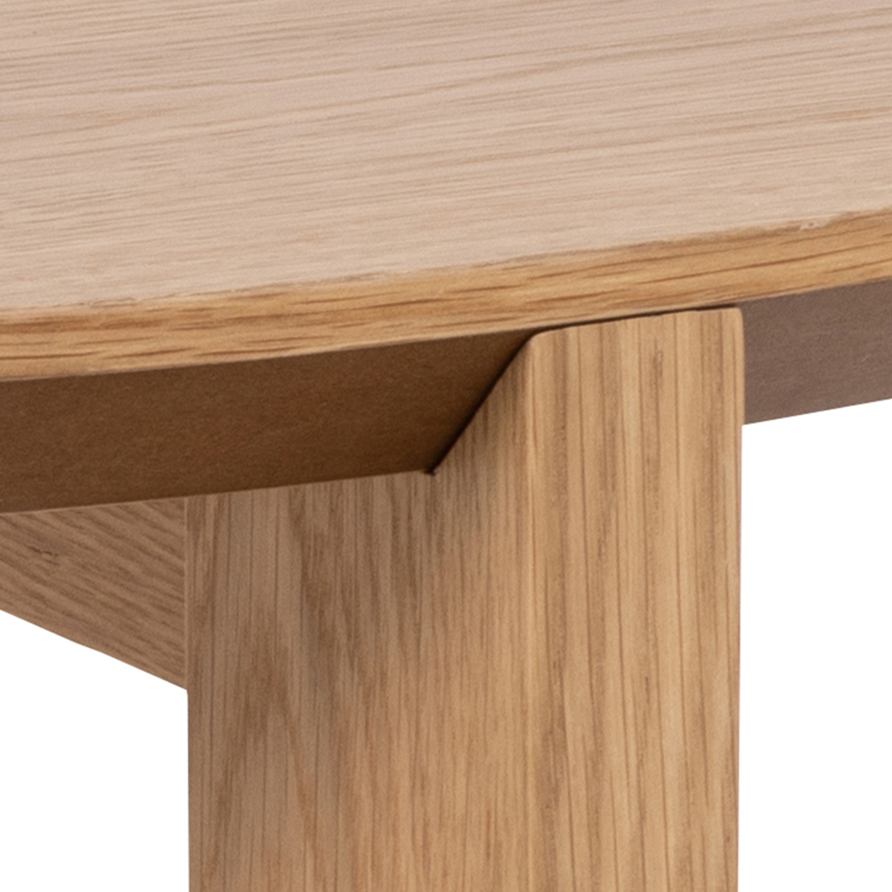 Maxime Round Coffee Table in Matt Oak – FTG, view 9