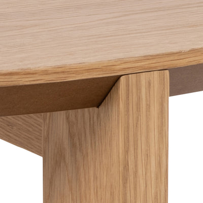 Maxime Round Coffee Table in Matt Oak – FTG, view 9