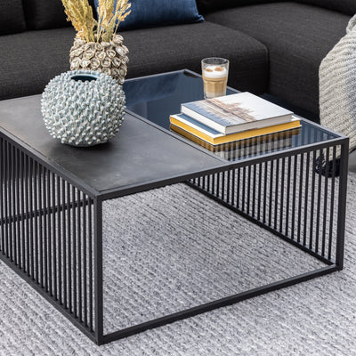 Strington Square Coffee Table in Black – FTG, view 6