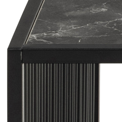 Strington Square Coffee Table in Black – FTG, view 8