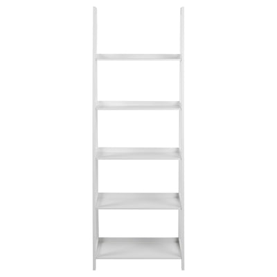 Wally Bookcase with 5 shelves in White – FTG, view 2